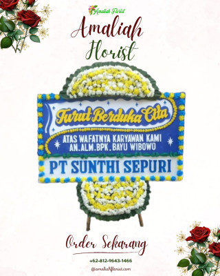 Papan Bunga Duka di Prabumulih Timur