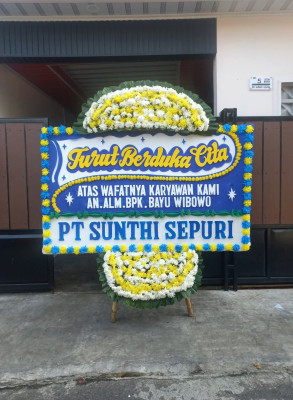 Papan Bunga Duka di Prabumulih Timur