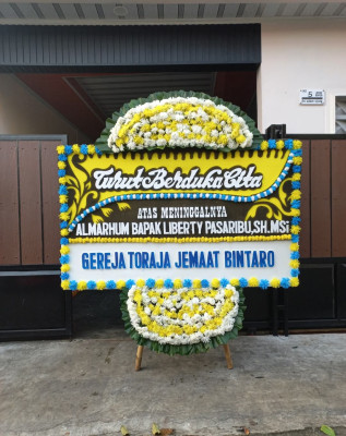 Papan Bunga Duka di Prabumulih Timur