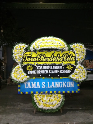 Papan Bunga Duka di Prabumulih Timur